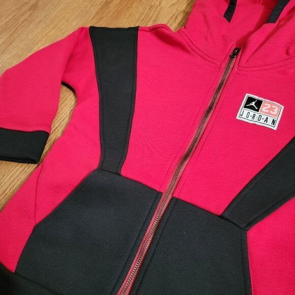 Air Jordan 1 3 4 5 6 7 8 11 12 13 OG Retro Bred Infrared Black Red Unisex Kids 7 - Picture 4 of 7